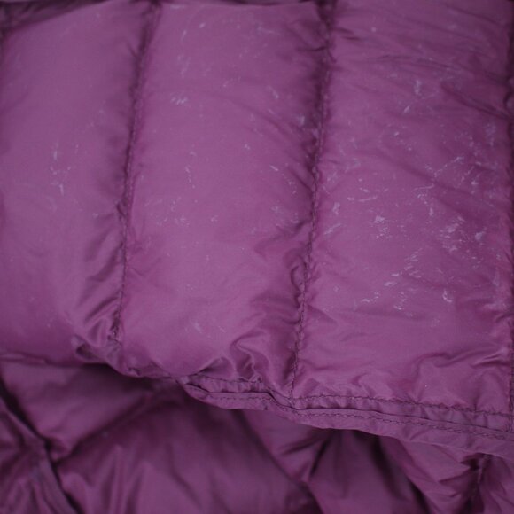 Eddie bauer coat Women's XL 650 Down Fill Packable Quilted Puffer Purple Hooded - Picture 14 of 15